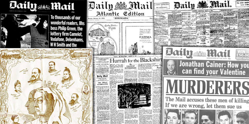 Various source media. Daily Mail Historical Archive, 1896–2016