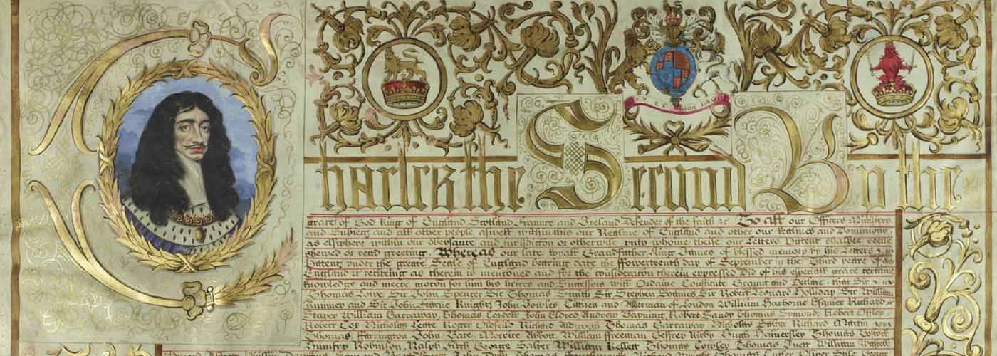 Charter. Document Ref.: SP 105/108 f.1 Folio Numbers: ff. 1- Date: Apr 2 1661