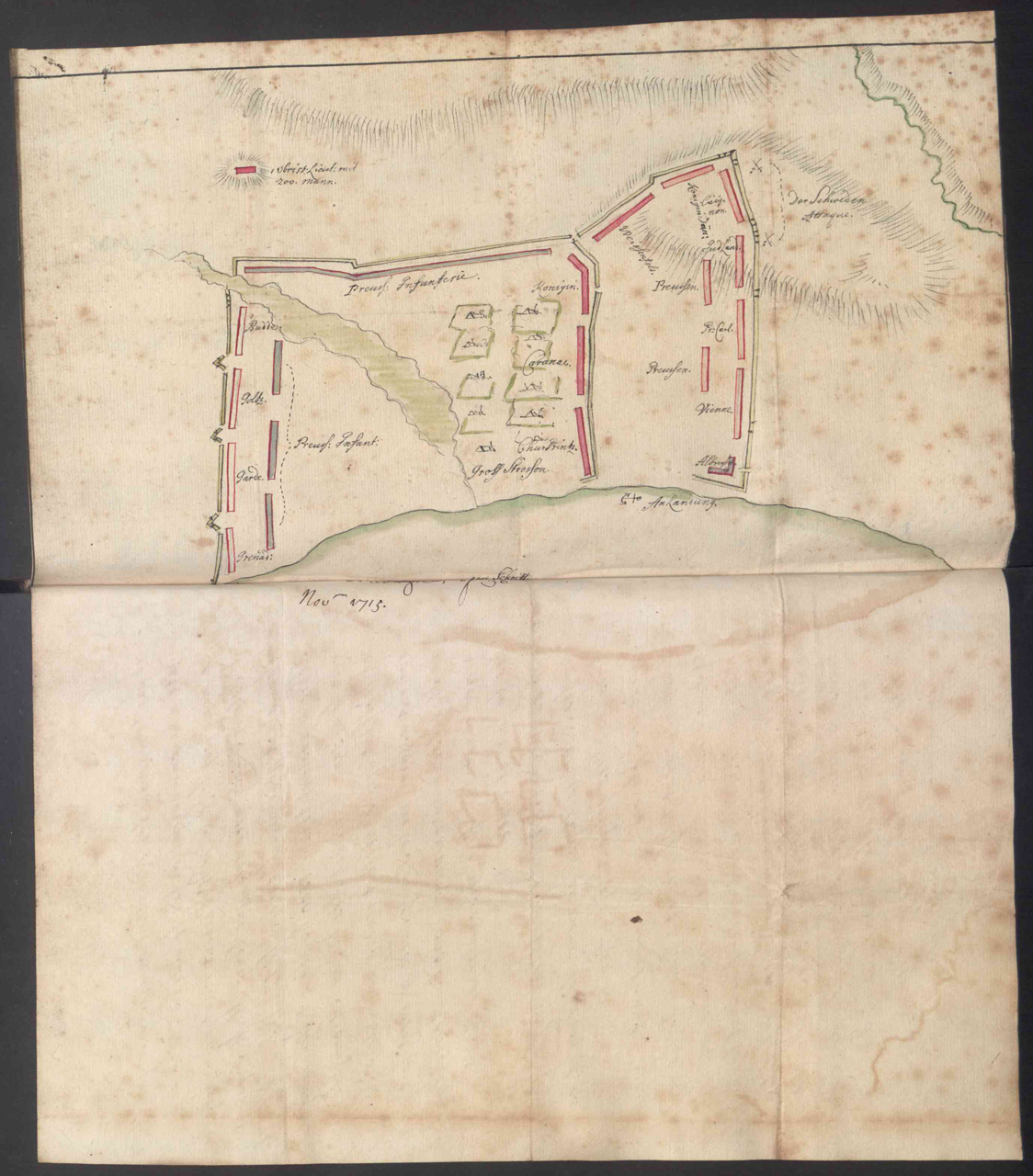 Sp088-023_0039 – SP88/23 f.39: Plan of the Isle de Rugen, November 1715
