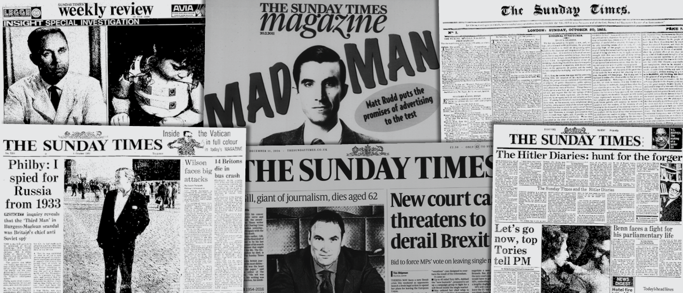 The Sunday Times Historical Archive!''