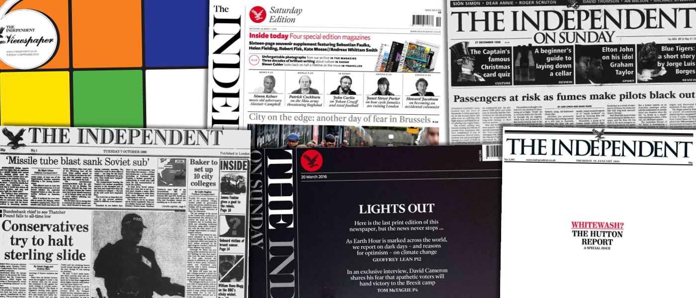 The Independent Historical Archive, 1986–2016