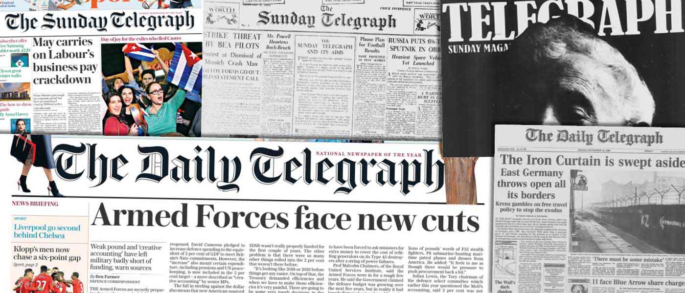 The Telegraph Historical Archive, 1855–2016