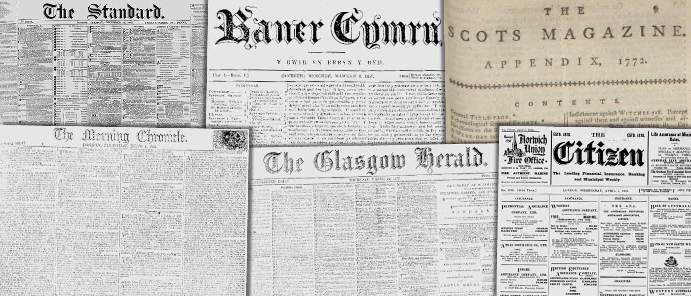Various source media, British Library Newspapers, Part I: 1800–1900