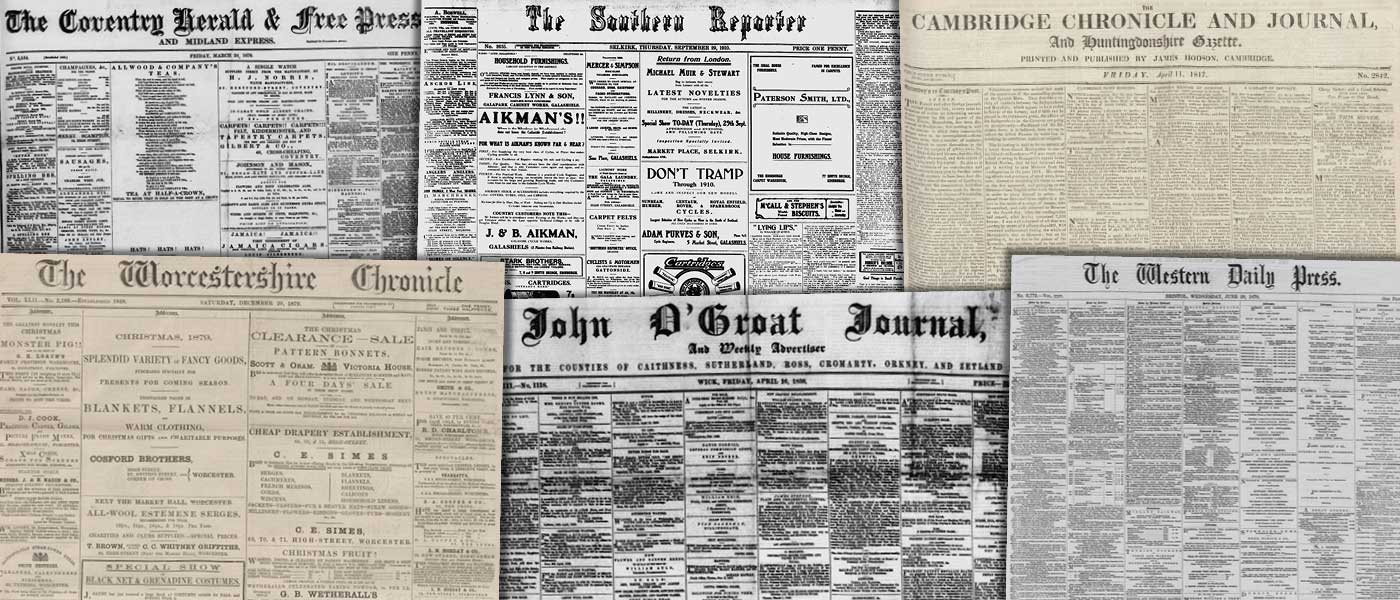 Various source media, British Library Newspapers, Part V: 1746–1950