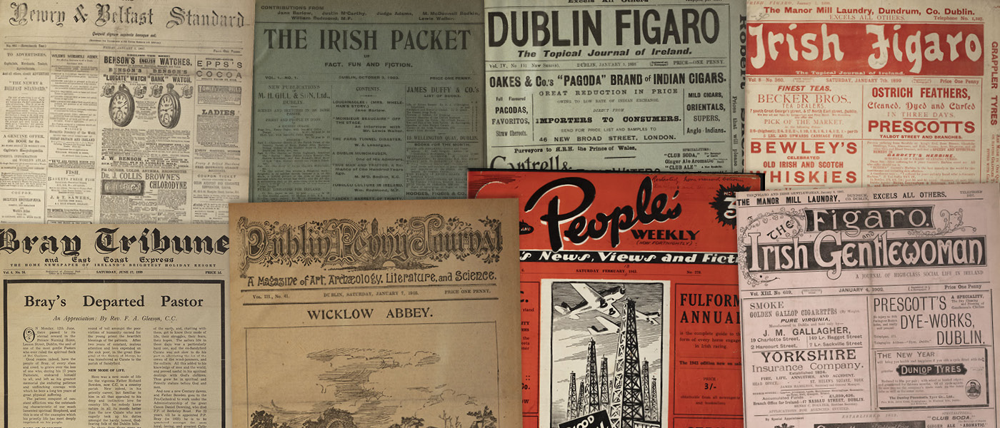 Various source media, British Library Newspapers: Part VI: Ireland, 1783-1950