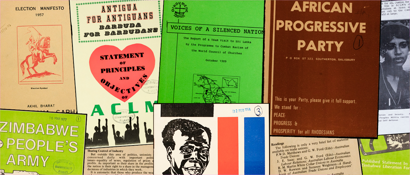 Images from Political Pamphlets from the Institute of Commonwealth Studies, Senate House Library