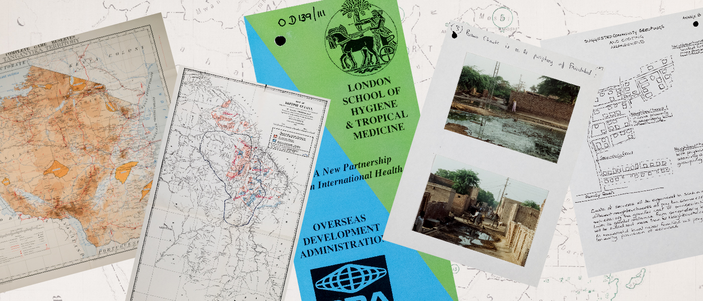 環境史アーカイブ：英国の植民地政策と海外開発援助に見る環境の歴史 1896–1993年より資料のコラージュ