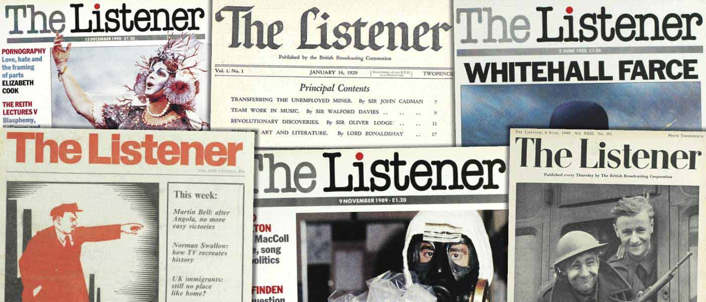 Various source media. The Listener Historical Archive, 1929–1991