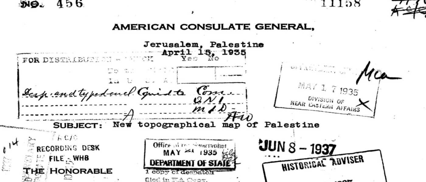 867N.0128 - 867N.0177/1. n.d. MS The British Mandate in Palestine, Arab-Jewish Relations, and the U.S. Consulate at Jerusalem, 1920-1944: Record Group 84: Records of Foreign Service Posts of the Department of State, U.S. Consulate, Jerusalem, Palestine. National Archives (United States). Archives Unbound, link.gale.com/apps/doc/SC5108605783/GDSC?u=asiademo&sid=bookmark-GDSC&xid=a5c561e4&pg=26.