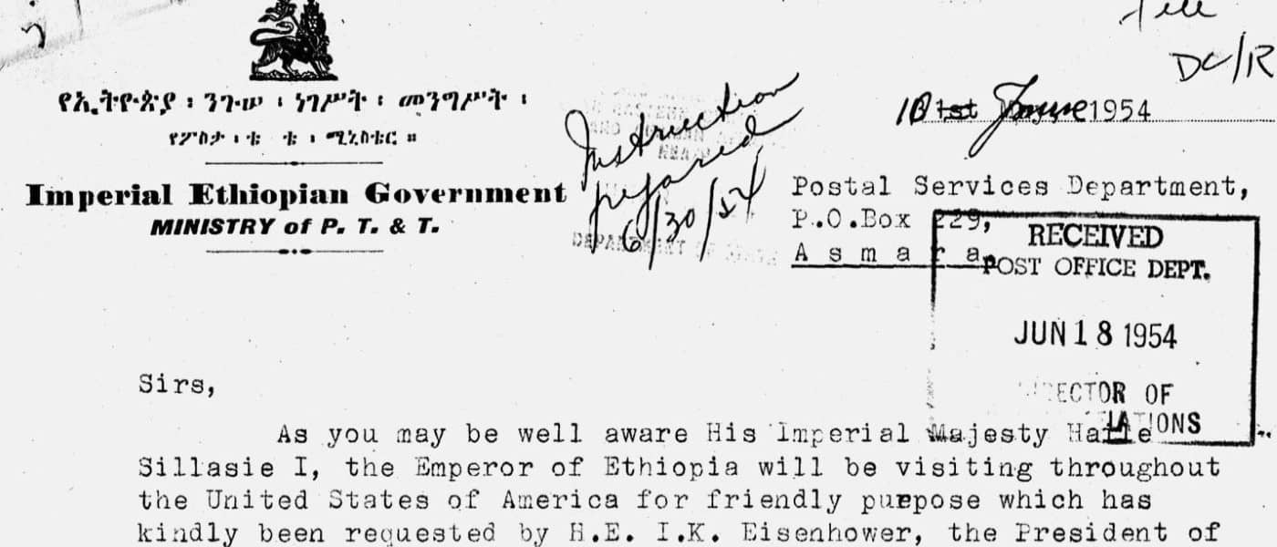 775.11/6-154-775.11/12-1554. May 26-December 15, 1954. MS Records of the Department of State Relating to Internal Affairs, Ethiopia, 1945-1963 8/3. National Archives (United States). Archives Unbound, link.gale.com/apps/doc/XYWBHC404903024/GDSC?u=asiademo&sid=bookmark-GDSC&xid=db27a3ce&pg=28.