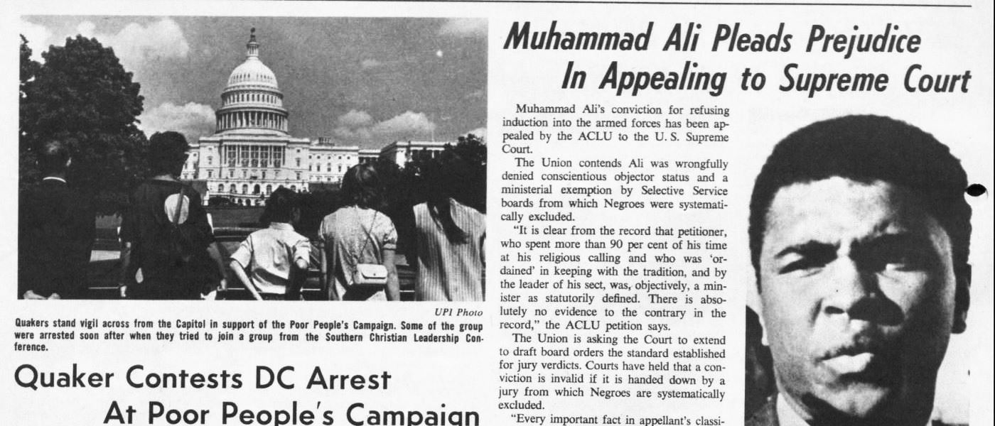 'Civil Liberties' [Part 4 of 4]. 1965-1969. MS Southern Regional Office Files: Southern Regional Office Files, 1945-1990 c11293. Mudd Library, Princeton University. The Making of Modern Law: American Civil Liberties Union Papers!''