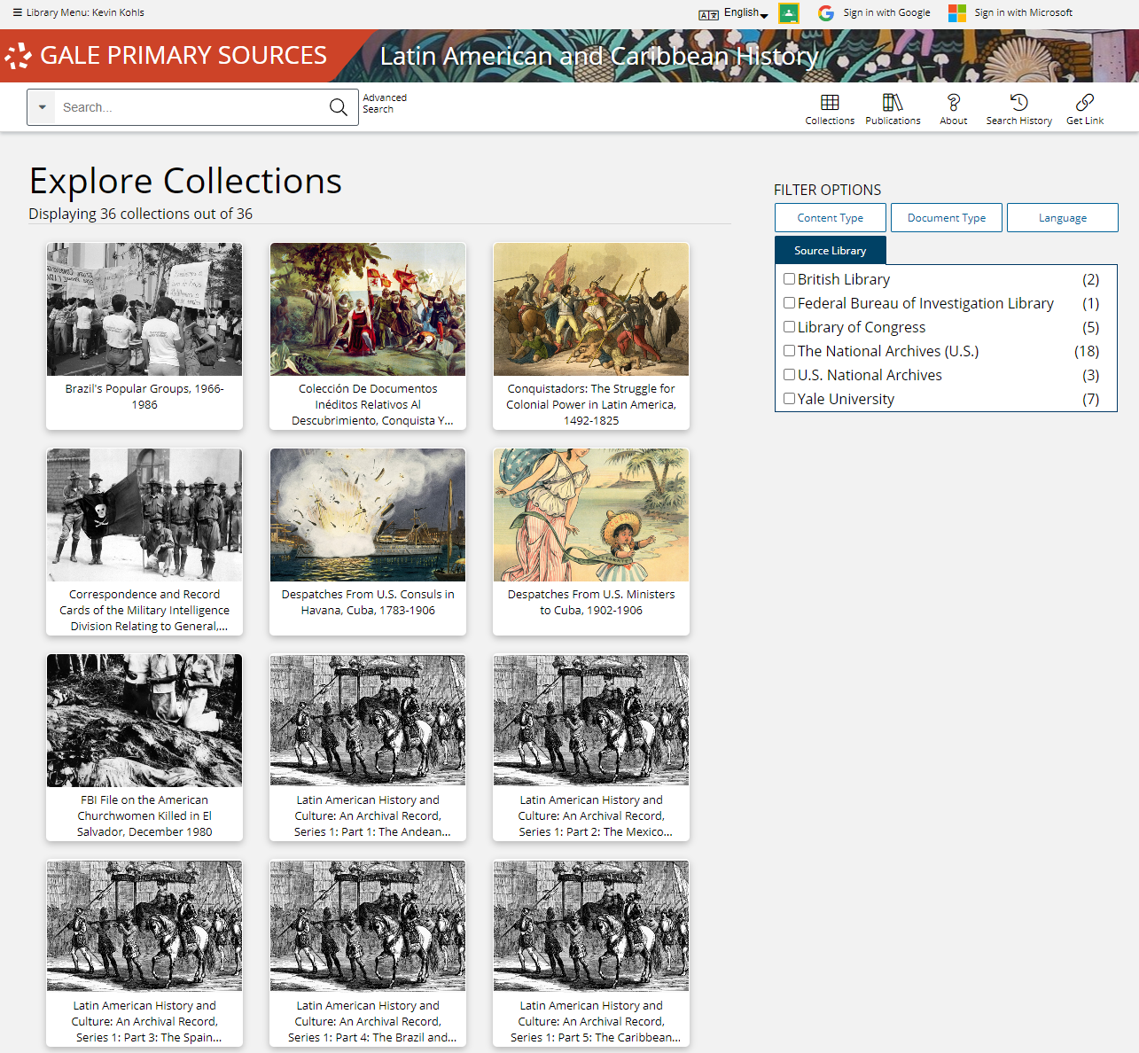 Browse Archives of Latin America and Caribbean History, Sixteenth to Twentieth Century by source collection