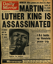 "Martin Luther King is Assasinated"