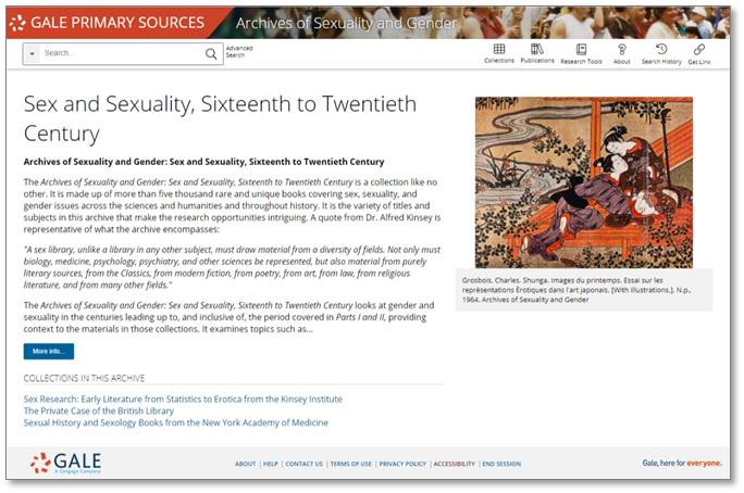 セクシュアリティとジェンダーのアーカイブ 第３部：16世紀～20世紀の性とセクシュアリティのホーム画面