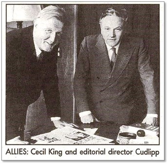 セシル・キング会長とヒュー・カドリップ編集長（1998年5月18日号）