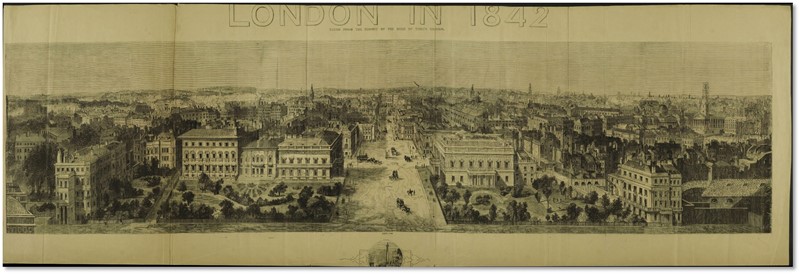 パノラマ版画「1842年のロンドン」