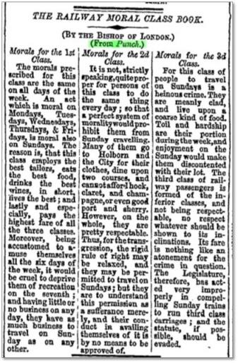 『パンチ』の記事を引用した例（『タイムズ』1844年8月15日）