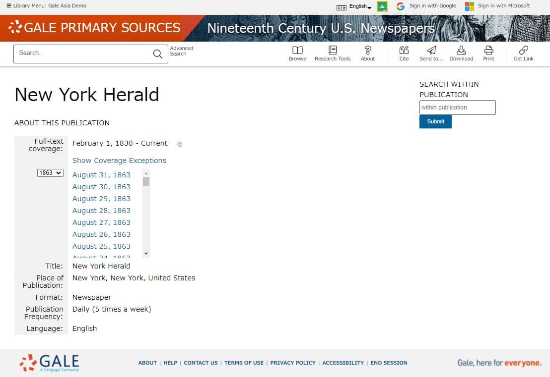 Explore the list of publications by date or by the publication location