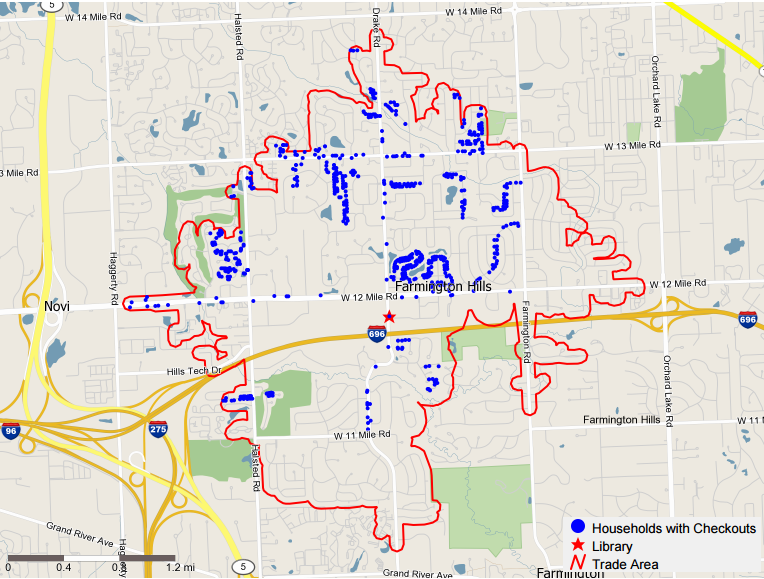 Library Households map