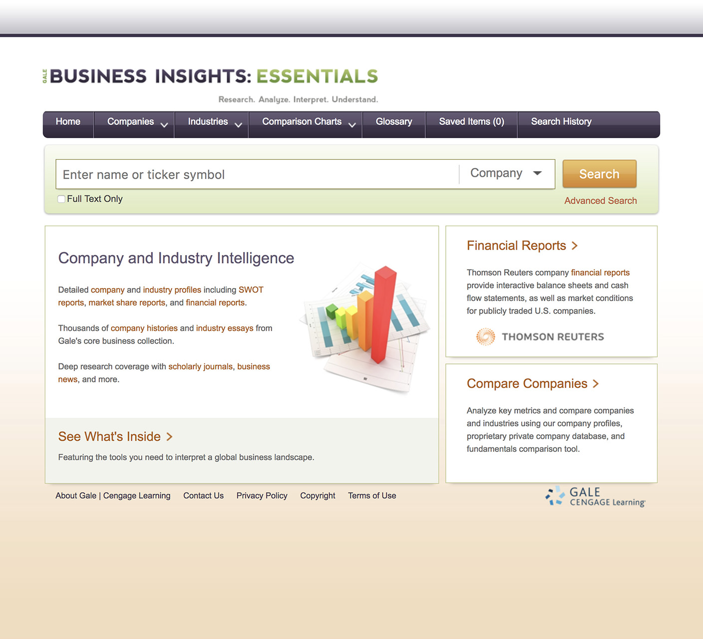 Business Insights Essential Homepage