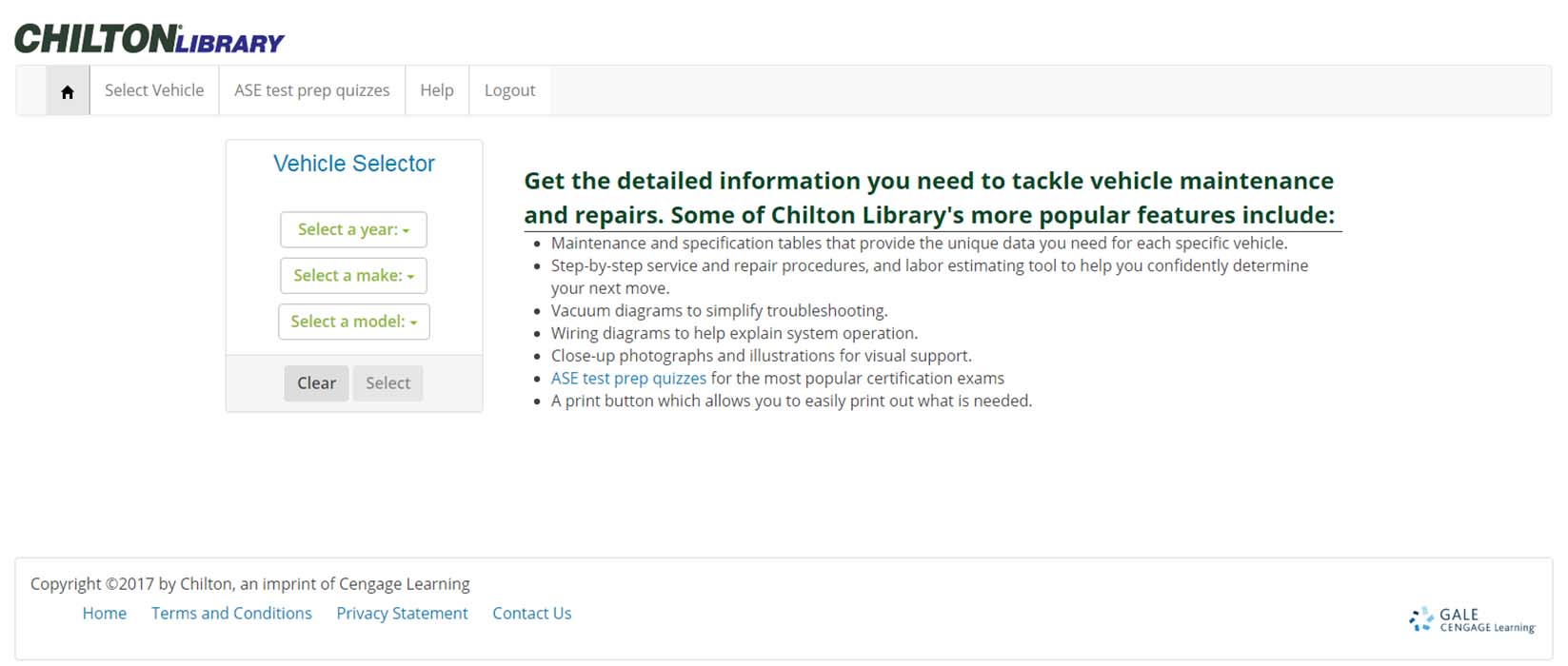Chilton Library webpage where you can get step-by-step repair instructions.
