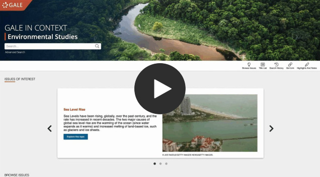 Gale In Context: Environmental Studies - Mudanças Climáticas