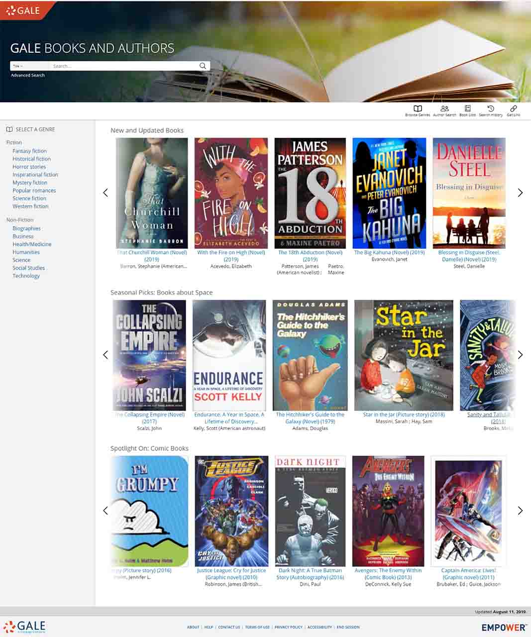 Books and Authors Home Page