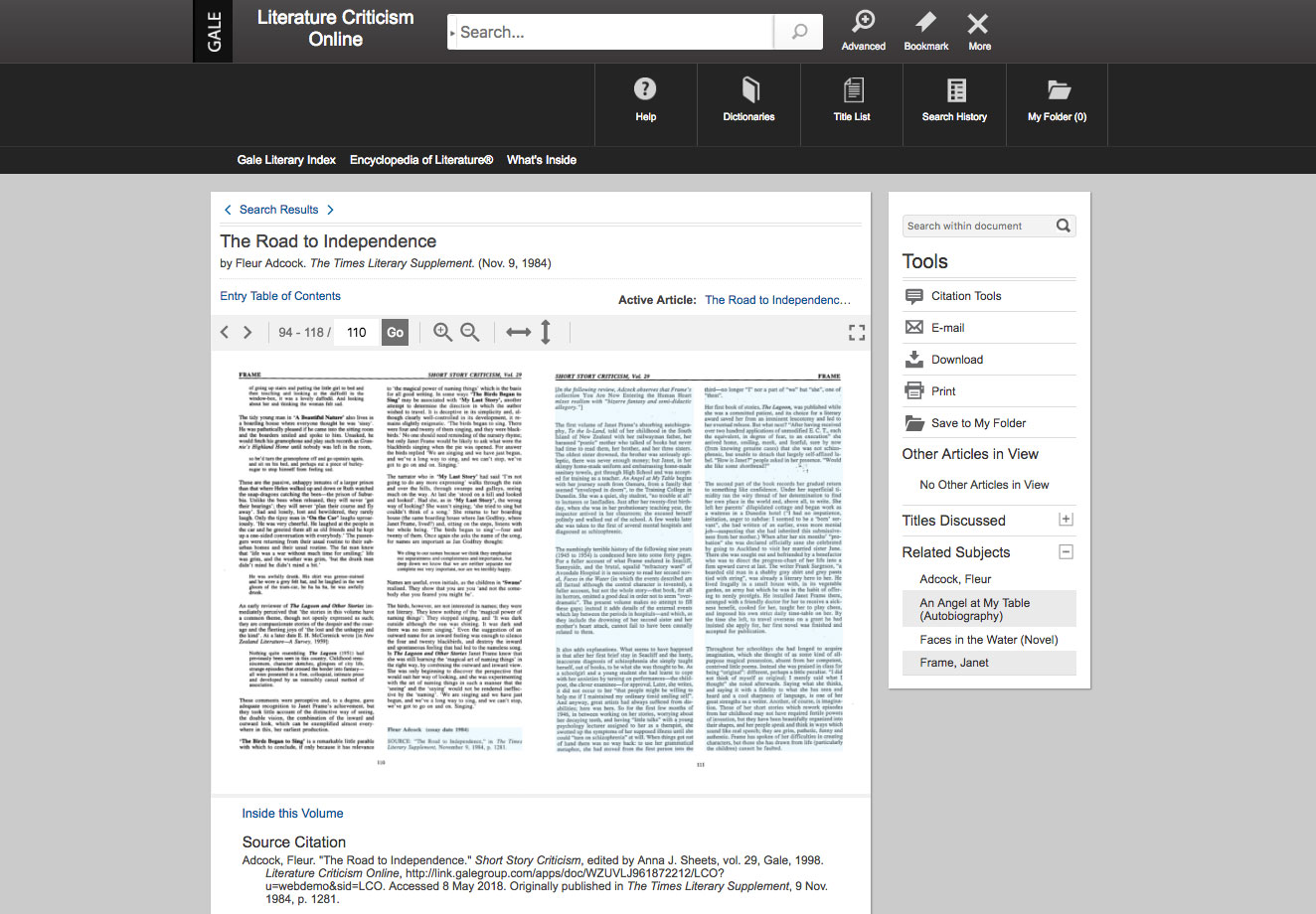 The 'More' Tool screenshot