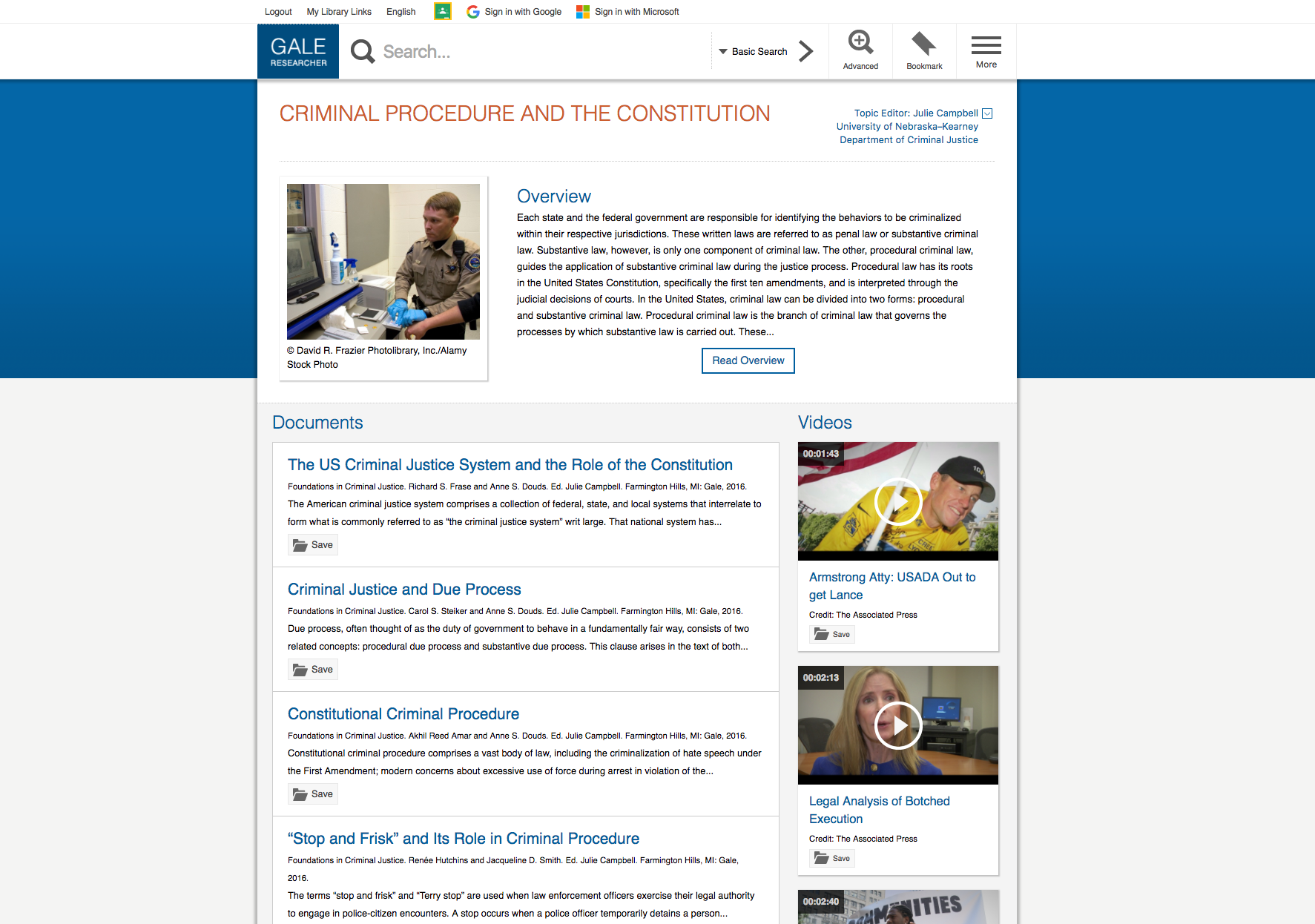 Article Summary Page