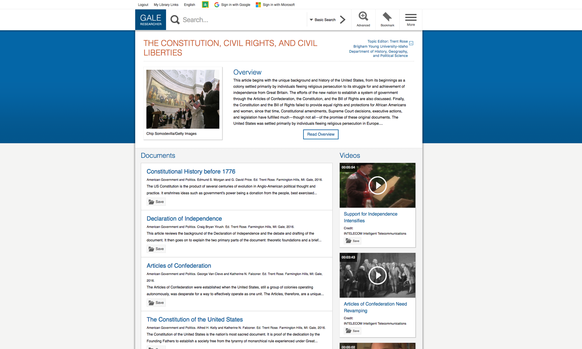 Article Summary Page