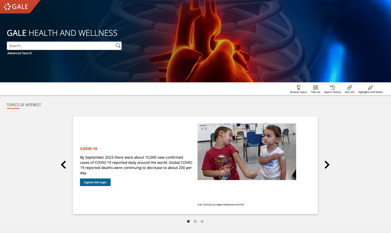 Health and Wellness Resource Centre Homepage