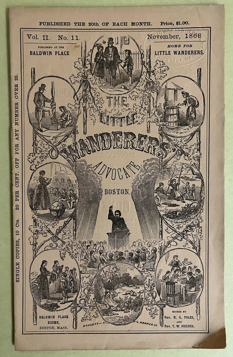 The Little Wanderers Advocate, Boston, November 1866