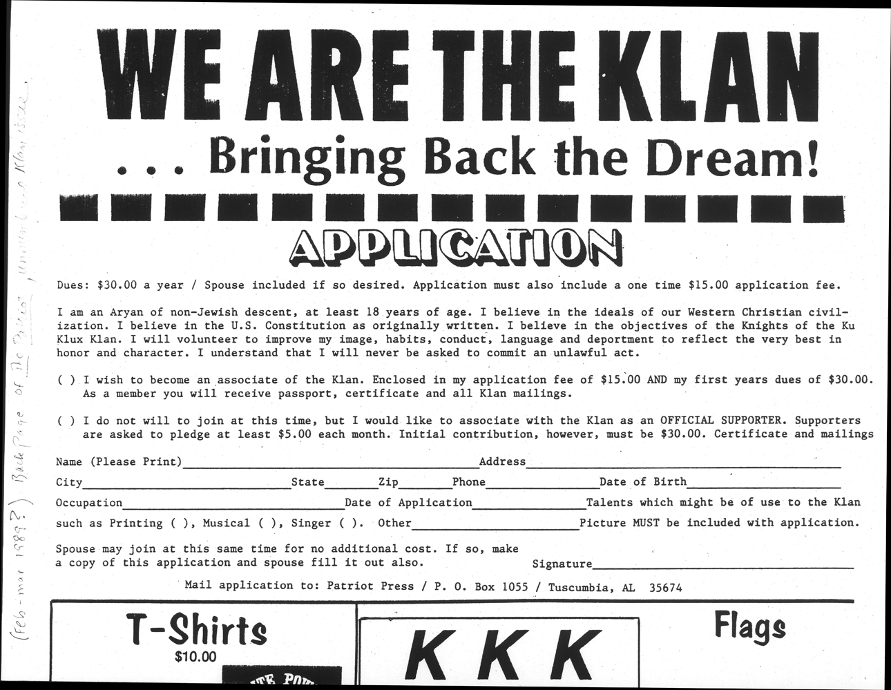 Sourced from Political Extremism and Radicalism in the 20th Century: Far Right and Left Political Groups in the US, Europe, and Australia a groundbreaking digital collection of primary source documents that allows researchers to explore the development, actions and ideologies behind 20th century extremism and radicalism.