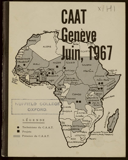 Image of a postcolonial map of Africa