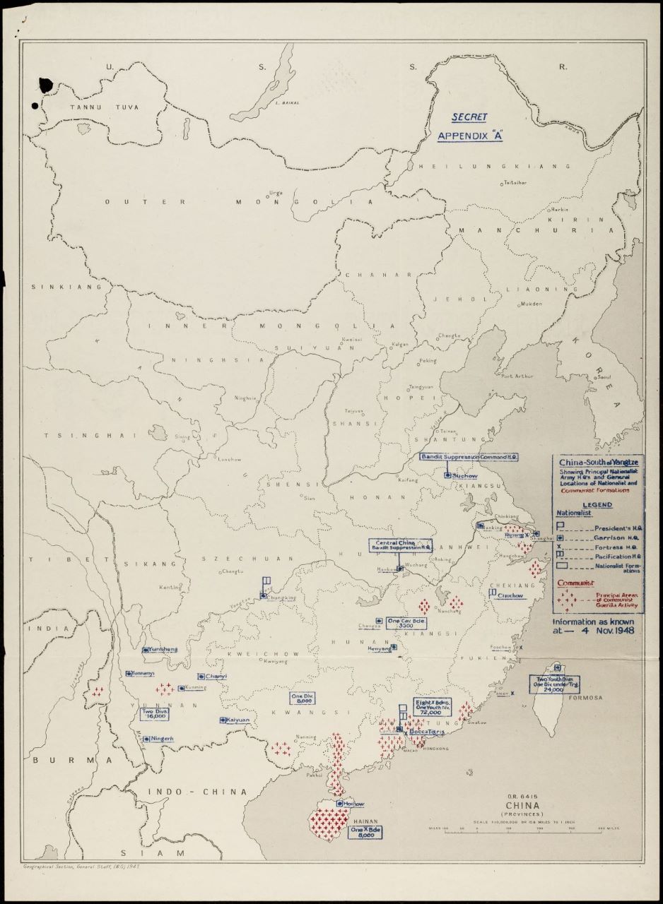 CO 537/2657 – M.I.2: Military situation in South China, 1948
