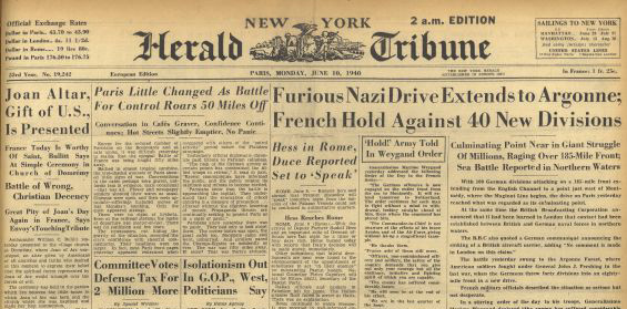 International Herald Tribune Historical Archive, 1887–2013!''