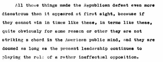 Professor Edward Mead Earle, ‘U.S. Presidential Elections: The System and the Prospects’; Meetings and Speeches, 8 July 1948