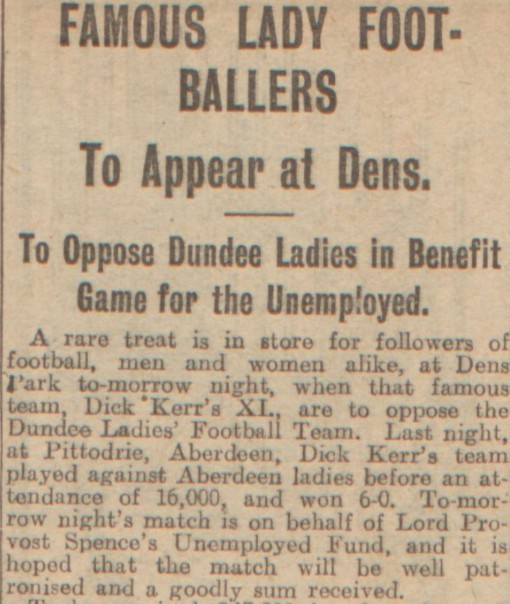 "Famous Lady Footballers." Evening Telegraph, 6 Sept. 1921, p. 11. British Library Newspapers